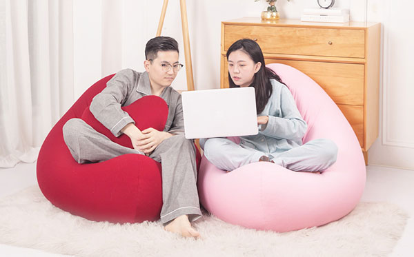 實力休閑家具廠尚都家居又推出新款懶人沙發(fā)啦！